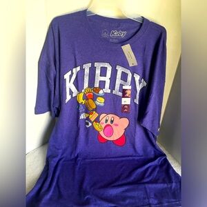 Kirby Nintendo Shirt/Tee Shirt Top Purple Size 2XL - NWT